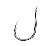 JINGYAN Anzuelos de Pesca 50 Pieces Curved Fish Hook Black Flat Pond Carp Fishing Set Accessories Tool Tackle(Schwarz,4)