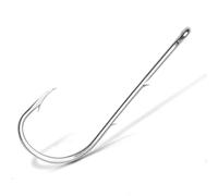 JINGYAN Anzuelos de Pesca 50pcs/Batch Fish Hook Long Handle Fishing Live Bait with Double Holder Barb Steel Belt Rustproof(Fishhooks-5-0)