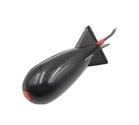 JINGYAN Anzuelos de Pesca Carp Fishing Rocket Feeder Bait Holder(Schwarz,S)