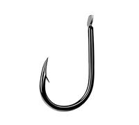 JINGYAN Anzuelos de Pesca Single Fish Hook Spiny Worm Carp Fishing Tackle Black Carbon Steel(Talla nica)