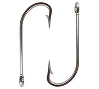 JINGYAN Anzuelos de Pesca Stainless Steel Fishing Hook White Large Extra Long Handle(4.0)
