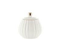 JINGYAN Azucareros Azucarero de porcelana blanca y juego de latas de crema, juego de café de lata de leche, contenedor de especias de lata de caramelo
