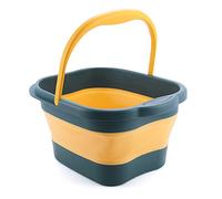 JINGYAN Baños para pies Foot Soaking Bath Basin Collapsible Soak Feet Spa Massage Bucket With Handle Pedicure For Stress Relief(Blue)