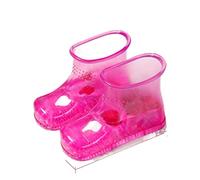 JINGYAN Baños para pies Online celebrity foot bath household water-saving plastic bucket with can be worn and walked(Red)