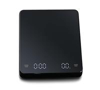 JINGYAN Báscula de cocina digital Pantalla electrónica portátil de la cocina del pesaje de la máquina LED de la haba de Digitaces de la escala del café con el contador de tiempo