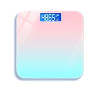 JINGYAN Básculas digitales 180KG Gradients Pink Color Bathroom Scales Floor Digital Scale Body Weight Glass LED Smart Electronic Balance
