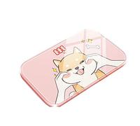 JINGYAN Básculas digitales Cute Portable Body Scales Fat Weight Colorful USB Charging Scale Digital LED Display Bathroom Products(Style 1 USB charging)