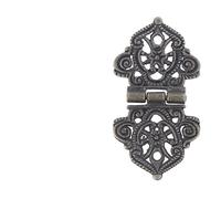 JINGYAN Bisagras para puertas 10pcs Vintage Alloy Hollow Flower Hinges Chinese Furniture Hardware Metal Cabinet Door Butt Suitable for Boxes