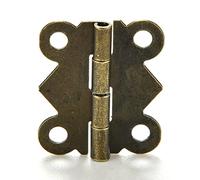 JINGYAN Bisagras para puertas Wooden Doll House Door Hinged Cabinet Drawer Jewelry Repair Mini Butterfly Gift Wine Box