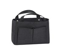 JINGYAN Bolsas de Aseo 1 Pc Women Large Capacity Cosmetic Bag Handbag Inner Multi-Pockets Storage Makeup Organizer Luggage Bags(Schwarz)