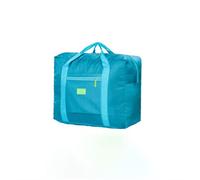 JINGYAN Bolsas de Viaje Portable Travel Bags Folding Unisex Large Capacity Women Hand Luggage Business Trip Waterproof(Blue)