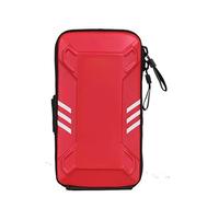 JINGYAN Brazaletes para teléfonos móviles Hombres Impermeables Reflective Deportes Brazo Bolso Fitness Noche Corriendo Cachineo Ciclismo Teléfono Titular Cartera Brazalete Braza Bolsa(Red)