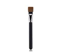 JINGYAN Brochas para maquillaje Black Makeup Brushes Flat Top Foundation Brush Flawless Face Repair Contour for Liquid Cream Powder