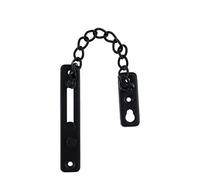 JINGYAN Cadenas para puertas 2pcs Safety door lock with screw anti-pin chain stainless steel anti-theft hardware home office safety bolt(Schwarz)