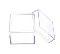 JINGYAN Cajas de almacenaje Sided Jewelry Display Storage Box Case Square Cube Props