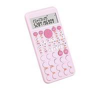 JINGYAN Calculadoras básicas Scientific Calculators Digit Pink Blue White For Students In High School Or College Cute Desktop Hand(Pink)