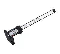 JINGYAN Calibradores Vernier 150mm Electronic Digital Caliper Carbon Fiber Dial Vernier Gauge Micrometer Measuring Tool Ruler 0.1mm(Black0-150mm)
