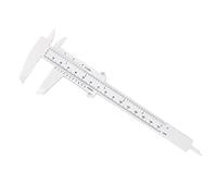 JINGYAN Calibradores Vernier Tool Woodworking Metalworking Plumbing Model Making Plastic Vernier Caliper Aperture Depth Diameter Measure(White)