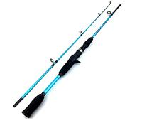 JINGYAN Cañas de Pescar 1.5M .8M Casting Spinning Ultra Light Boat Lure Fishing Rod(Blue,1.8 m)