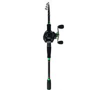 JINGYAN Cañas de Pescar 1.8m-2.7m Telescopic Casting Fishing Set Portable Ultralight Rod and Spinning Rod Combo Full Travel(2.1m,Left Hand)