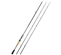 JINGYAN Cañas de Pescar 2 Section Fishing Rod Casting Spinning Line Weight Lure Carbon(Casting,2.4M)