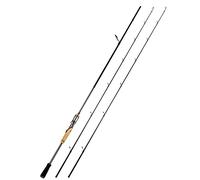 JINGYAN Cañas de Pescar 2 Section Fishing Rod Casting Spinning Line Weight Lure Carbon(Spinning,2.1M)