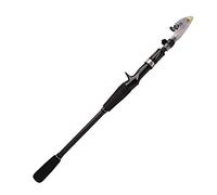 JINGYAN Cañas de Pescar Fishing Rod 1.8m 2.1m .4m .7m3.0m 3.3m .6m Carbon Spinning Baitcasting Guide Travel Lure Rods(2.7 m)