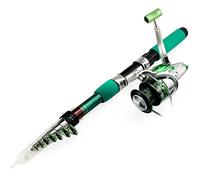 JINGYAN Cañas de Pescar Fishing Rod Combo 1.8-3.6M Telescopic and Spinning Reel Set Carp Kit(2.1 m)