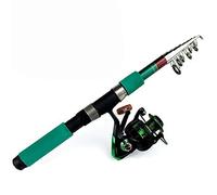 JINGYAN Cañas de Pescar Fishing Rod Combo 1.8-3.6M Telescopic and Spinning Reel Set Carp Kit(2.4 m)