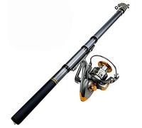 JINGYAN Cañas de Pescar High Cost-Effective Spinning Rod Fishing Reel Set Long-Throwing 1.5-3.0M Left and Right Handle Interchangeable(2.1 m)