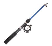 JINGYAN Cañas de Pescar Ice Winter Fishing Rod with Reel Outdoor Sports Pen-Shaped Metal Wheel Set Ice