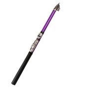JINGYAN Cañas de Pescar Rock Fishing Rod Small FRP Soft Tail Portable Telescopic Short Joint Long Range Vara De Pesca Canne a Peche(Purple,2.1 m)