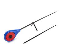 JINGYAN Cañas de Pescar Winter Outdoor Sport Lakes Portable Fishing Ultralight Pole(Blue)