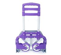 JINGYAN Carros de Almacenamiento 170lbs Luggage Cart Folding Dolly Collapsible Trolley Push Hand Truck Shopping