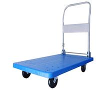 JINGYAN Carros de Almacenamiento Platform Cart Folding Dolly Foldable Warehouse Moving Push Hand Truck 770lbs Cargo Handling Lightweight Luggage Hand Trolley