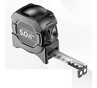 JINGYAN Cintas métricas High-grade stainless steel digital tape measure industrial grade double-sided with magnetic self-locking(Schwarz)