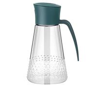 JINGYAN Convoys de aceite y vinagre Cooking Oil Sprayers Automatic Opening Closing Oiler Non-slip Handle Large Capacity Soy Sauce Bottle For Roasting Picnic(Dark green)