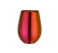 JINGYAN Copas de agua 500ml Stainless Steel Beer Mugs Gold Wine Tumbler Cups For Cocktail Coffe Cup Metal Drinking Mug for Bar Drinkware Coffee(Red and pink)