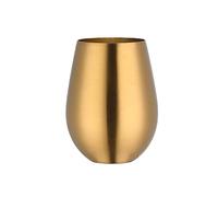 JINGYAN Copas de agua 500ml Stainless Steel Beer Mugs Gold Wine Tumbler Cups For Cocktail Coffe Cup Metal Drinking Mug for Bar Drinkware Coffee(Gold)