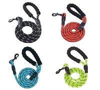 JINGYAN Correas para Perros Reflective Large Dog Leash Nylon Rope Pet Running Tracking Leashes Long Lead Dog Mountain Climbing Rope For Medium Large Big Dog