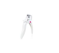 JINGYAN Cortaúñas Puntas de cortaúñas postizas, cortador bordes, recortador corte Triple, ajustable, acero inoxidable, en forma U, Artificial para manicura artística uñas