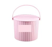 JINGYAN Cubos de Fregar Small Storage Bucket with Lid and Handle Buckets Stool Portable Tote Container for Home Kindergarten Bathroom Washing Hands Show(5AC705448-PK)