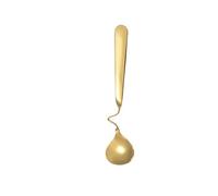 JINGYAN Cucharas de cocina Teaspoon Coffee Mixing Spoon Sugar Dessert Ice Cream Scoop Tableware Kitchen(Gold)