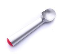 JINGYAN Cucharas de helado Stainless Silicone Ice Cream Spoon Portable Aluminum Alloy Anti-feeze Maker Frozen Scoop For Home Kitchen Accessories(Red)