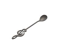 JINGYAN Cucharillas de café 304 Stainless Steel Spoon Musical Notes Coffee Stirring Mug Music Bar Ice Cream Creative Cutlery Tableware(E)