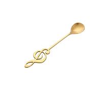JINGYAN Cucharillas de café 304 Stainless Steel Spoon Musical Notes Coffee Stirring Mug Music Bar Ice Cream Creative Cutlery Tableware(B)