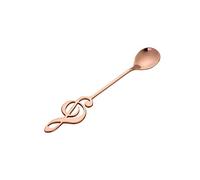 JINGYAN Cucharillas de café 304 Stainless Steel Spoon Musical Notes Coffee Stirring Mug Music Bar Ice Cream Creative Cutlery Tableware(C)