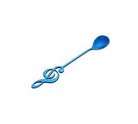 JINGYAN Cucharillas de café 304 Stainless Steel Spoon Musical Notes Coffee Stirring Mug Music Bar Ice Cream Creative Cutlery Tableware(F)