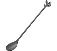 JINGYAN Cucharillas de café Stainless Steel Gold Leaf Coffee Spoon, Tableware Dessert, Stirring, Mixing, Sugar, Stir, Ice Cream, Cake, Teaspoon