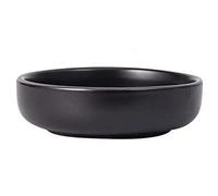 JINGYAN Cuencos Sauce Dishes Dish Soy Bowls For Dipping Ceramic Small Side Bowl Set Round Porcelain Dinnerware(Schwarz)